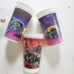 Vintage Batman Collector Cups